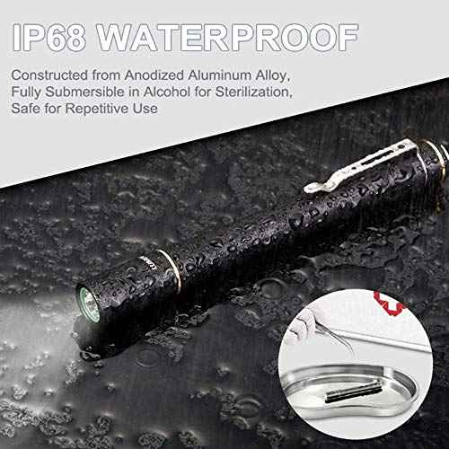 LUMINTOP IYP365 Penlight, Super Bright 200 Lumens Cree LED, IPX-8 Water Resistant, 3 Modes, Powered by 2AAA Battery for Inspection, Work, Repair