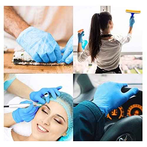 Basic Medical Synmax Vinyl Exam Gloves - Latex-Free & Powder-Free - X-Large, BMPF-3004(Case of 1,000),Blue