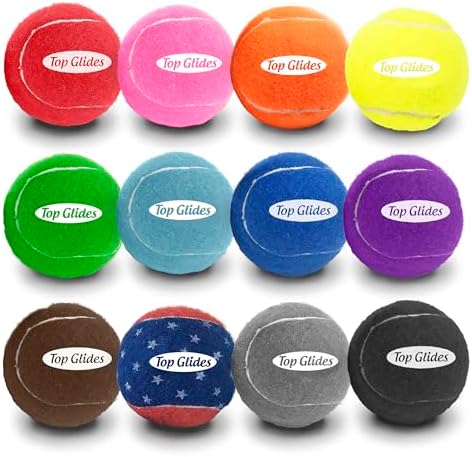 Top Glides 20PCS Pre-Cut Walker Tennis Ball Glides - 10 Pairs