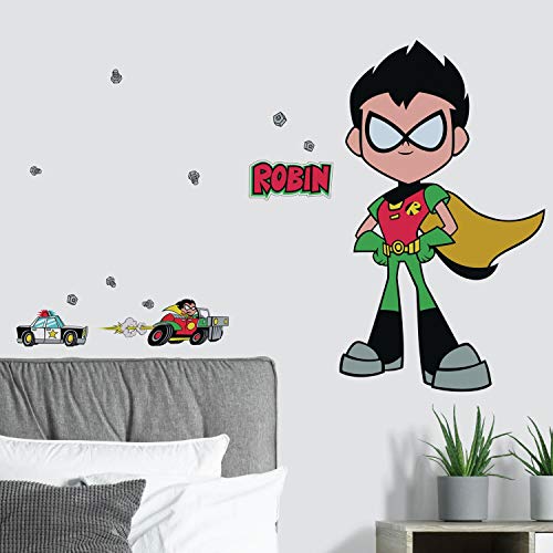 RoomMates RMK3821GM Teen Titans Go Robin Peel and Stick Wall Decals