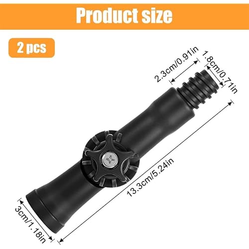 Universal Joint Angle Adaptor for Telescoping Extension Pole, (Head Only, No Standard Pole) Versatile for Window Cleaning, Gutter Cleaning, Light Bulb Changing, Painting & More 2 Pack