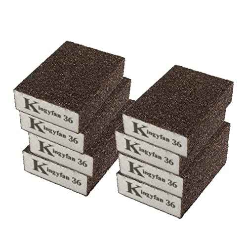 8 PCS Sanding Sponges, 36 Coarse Sanding Blocks Both Wet and Dry, Washable and Reusable, for Grinding and polishing