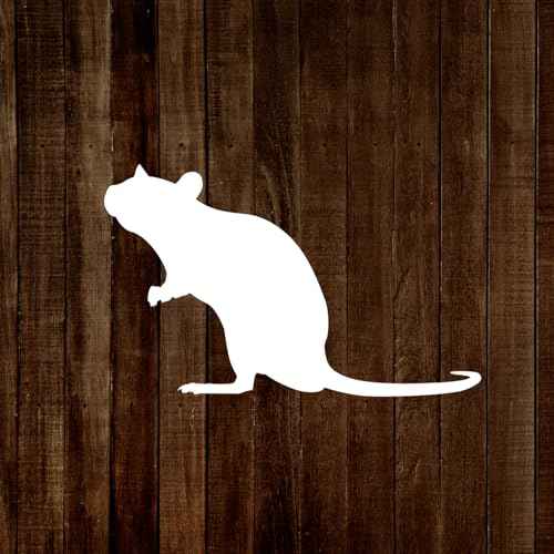 MAGJUCHE Mouse Stencil 6 Inches, Reusable Rat Animal Stencil for Painting DIY Crafts Decor