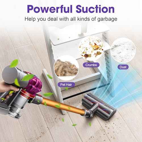 V11 V15 High Torque Brush Head Replacement Compatible with Dyson V7 V8 V10 V11 V15 Vacuum Cleaner, Suction Control Anti-Tangle Deep Clean for Carpets & Hard Floor