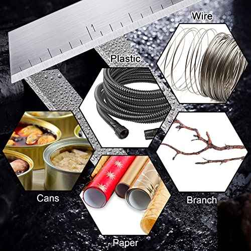 Minatee 15 Pieces Replacement Blades Compatible with Craftsman Handi-Cut 37300 37310 37252 37301 37251 401 Stainless Steel Replace Knife Blades (2-1/2 Inch)