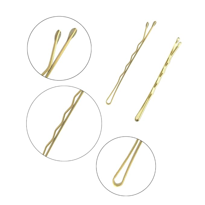 YINGFENG 220pcs Large Gold Bobby Pins for Women, 2.76 Inch Jumbo Hair Pins, Long Hair Clips Bulk with Box, Reusable Non Slip Hairpins Kit, Big Hair clips Great for Thick Hair