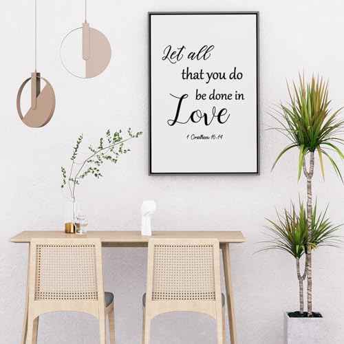 Generic 12 Pieces Bible Verse Wall Stickers,Inspirational Quotes Christian Wall Decals,Scripture Wall Decals,Peel and Stick,Motivational Wall Decal for Living Room Bedroom Bathroom Office, Black