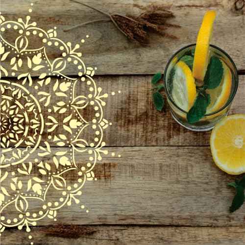 9 Pack 12x12 Inch Large Stencil Reusable Mandala Stencil Laser Cut Painting Template for Floor Wall Tile Fabric Furniture, DIY Art and Craft Stencils