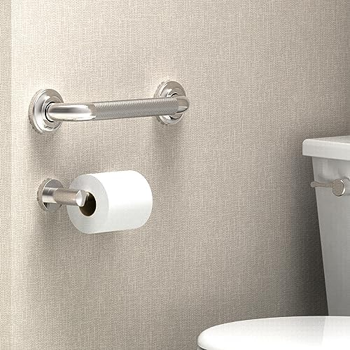 1-1/4" Knurled Grab Bar, ADA Compliant Bath Safety Shower Handrail, Bathroom Mobility Aid Handle for Seniors and Disabled, Heavy Duty 500lbs Support