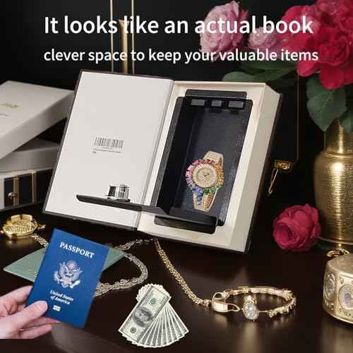 Real Pages Book Safe with Key Lock - Hollow Secret Compartment for Cash, Jewelry, Passports | Anti-Theft Hidden Storage Box Disguised as Home&Office Book |Travel Safe (Les Miserables-Key)