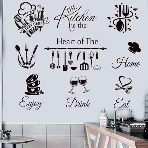 Kitchen Wall Decor Quote Stickers and Decals for Dining Room and Living Room