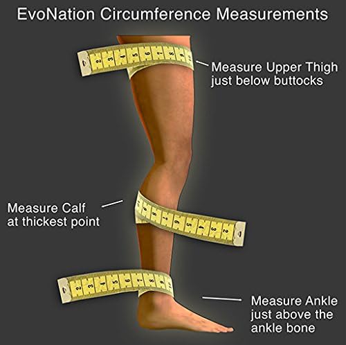 EvoNation Women’s Sheer 20-30 mmHg Compression Stockings – Knee High Open Toe Support for Swelling, Varicose Veins, DVT, Flight Travel, Circulation and Pain Relief – Sheer, Firm Fit – Made in USA