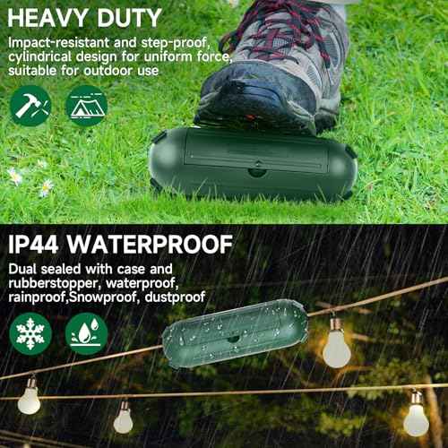 16 Pack Outdoor Extension Cord Safety Cover, IP44 Waterproof,Adjustable Compartment, Safety Housing Case, Electrical Connection Box for Power Tools, Holiday Decorative Lights, Plugs, Sockets, Green