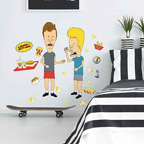 RoomMates RMK5267GM Beavis and Butt-Head Peel and Stick Giant Wall Decals