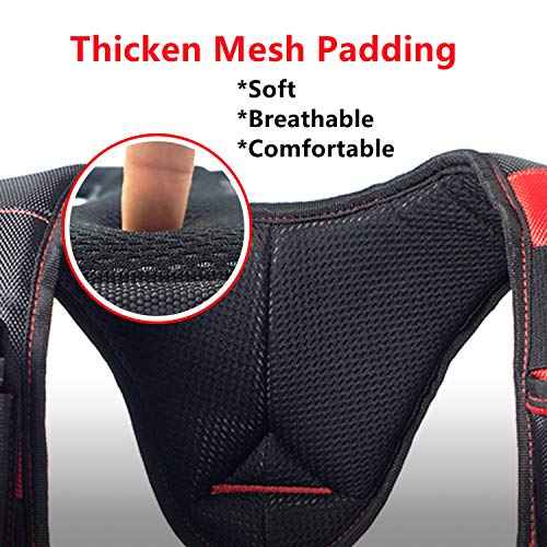 AISENIN Tool Belt Suspenders Construction Work Suspenders with Magnet Pocket, Large Moveable Phone Holder, Pencil Holder