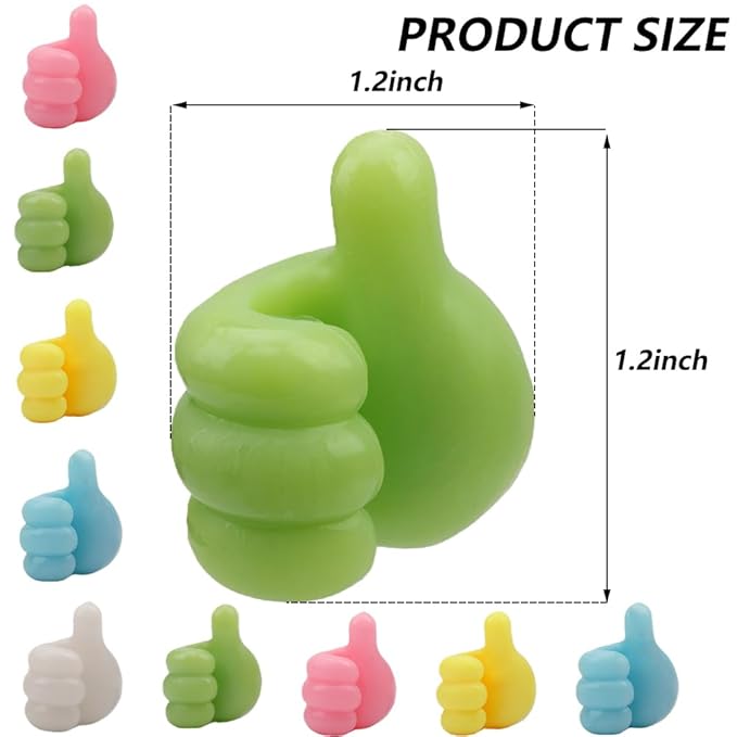10 Pcs Cream Spoon Holder, Skincare Tool Organizer for Lip Brush, Eye Cream Massage Stick & Cosmetic Spatula, Vanity Storage Bracket Cute Thumb Shape
