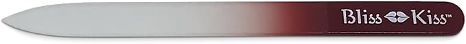 Bliss Kiss Simply Crystal Nail File - Large - Czech Glass - with case and Sleeve (Pack of 2)