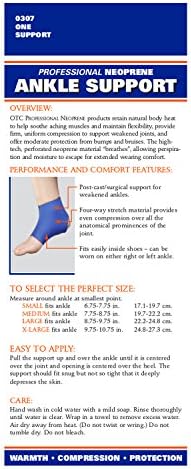 OTC Ankle Support, Slip-on Style, Neoprene, Large (Pack of 2)