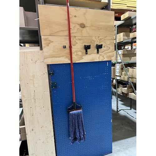 StealthMounts Mop Broom & Yard Tool Holders -10 Pack | Mop and Broom Holder Wall Mount | Broom Hanger Wall Mount