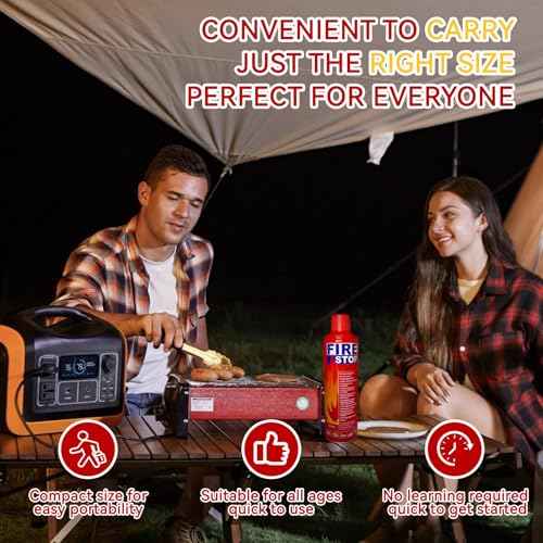 4-Pack Fire Extinguisher with Mount Brackets£¬Portable for Home, Kitchen, Car, Boat£¬BBQ -Multi-Purpose Fire Protection