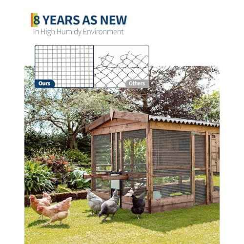 1/2 in 36 in x 50 ft Hardware Cloth, 19GA Chicken Wire Fencing, Galvanized Welded Wire Mesh Roll for Poultry Netting Cage, Chicken Coop, Silver (36"x50 ft Sliver)