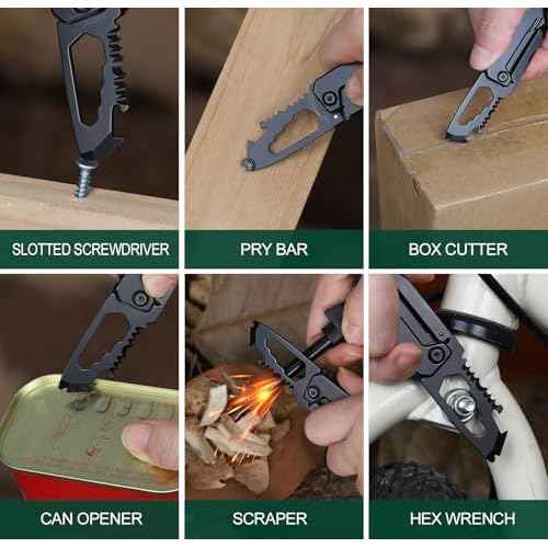 Gifts for Dad - Fathers Day Dad Gifts, Portable Tool - Fathers Day Dads Gift from Daughter, Son, Wife - Dads Birthday Gift, Christmas Dad's Presents for Husband, Stepdad, Men - Keychain Presents