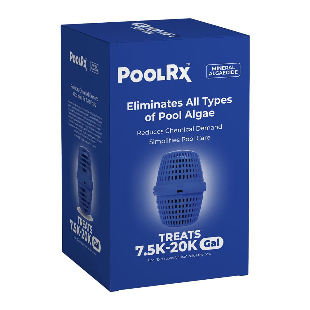 PoolRx Pool Unit #101001 6 Month Algaecide Blue Treats 7.5k-20k gallons, Single