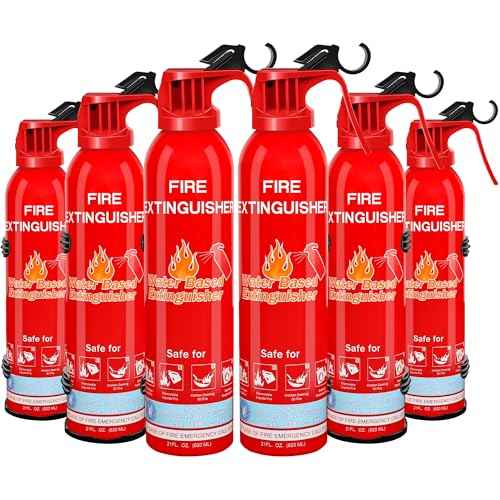 Fire Extinguisher for Home, Car, Kitchen, Vehicle, Boat, Garage, Portable A, B, C, K Class Fire Extinguishers with Mount, Emergency Survival Extinguisher, Easy Access, Versatile Fire Protection