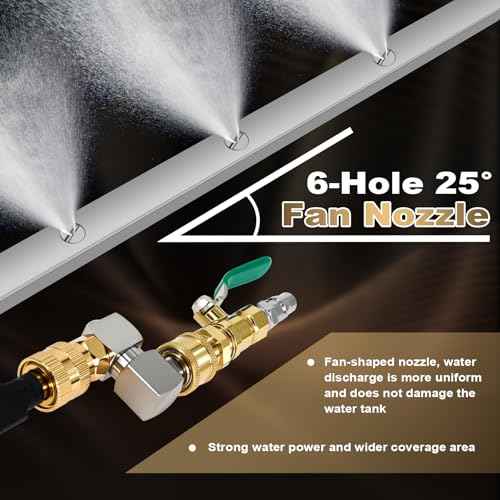 Gekufa 39'' Car Radiator Cleaning Wand, 25¡Æ Fan Nozzle Radiator Genie Water Air Cleaning Wands, High-Pressure Washer Radiator Wand with 1/4'' Quick Coupler (4500PSI)