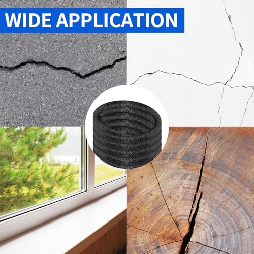 Foam Backer Rod for Gaps Concrete Crack Filler Joints Foam Gap Filler Caulk Saver Backing Rod Concrete Filler Rope (3/4 Inches x 10 Feet)