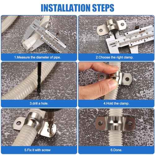 90 Pcs Two Hole Strap U Clamp,Pipe Strap U Bracket Clamp, Stainless Steel Rigid Pipe Strap U Bracket Tube Strap Clamp Kit for Pipe Tube Fixing Mounting - 5/16" 3/8" 9/16" 1/2" 5/8" 3/4" 1"