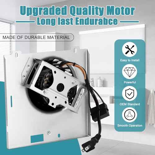 684, HD80L Replacement Motor, S97009745 Bathroom Fan Motor Assembly for Broan NuTone 676, 684-B, 684-C, 684F-A, 684F-B, 684F-C, 684-A, HD80, 684N, 676-S, 676-K, 671A Exhaust Fan Motor Replacement