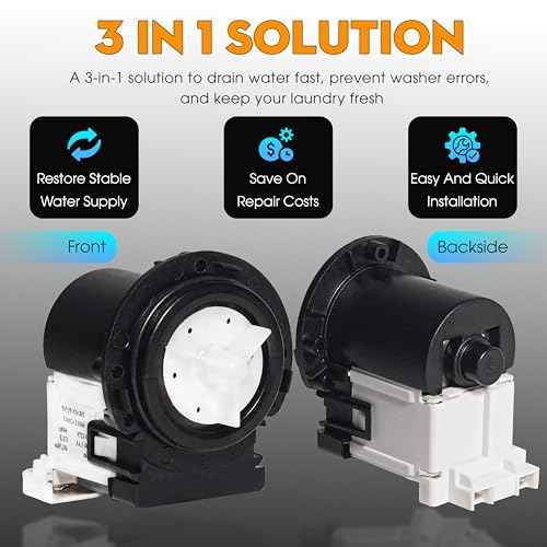 ¡¼2025 Upgraded¡½WM4270HVA Washer Drain Pump Motor for LG LG WM4270HWA WM4370HKA WM4370HWA WM5000HWA WM5000HVA WM0642HW WM0642HS Washer Machines