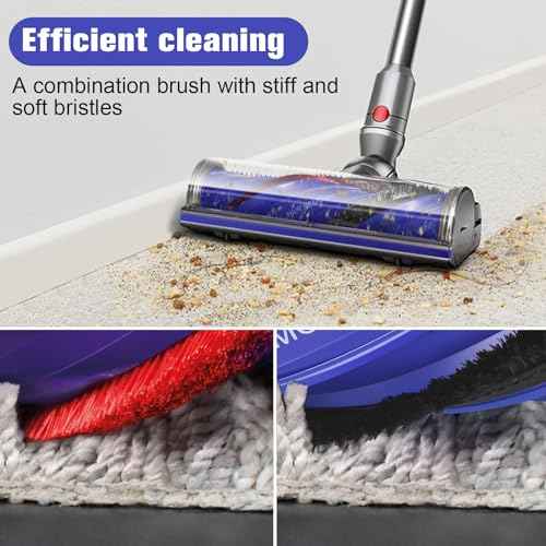 Upgraded Anti-Tangle Motorbar Replacement Brush Head Compatible with Dyson V12 Detect Slim Cordless Vacuum Cleaners, Lightweight Hardwood & Carpet Floor Attachment