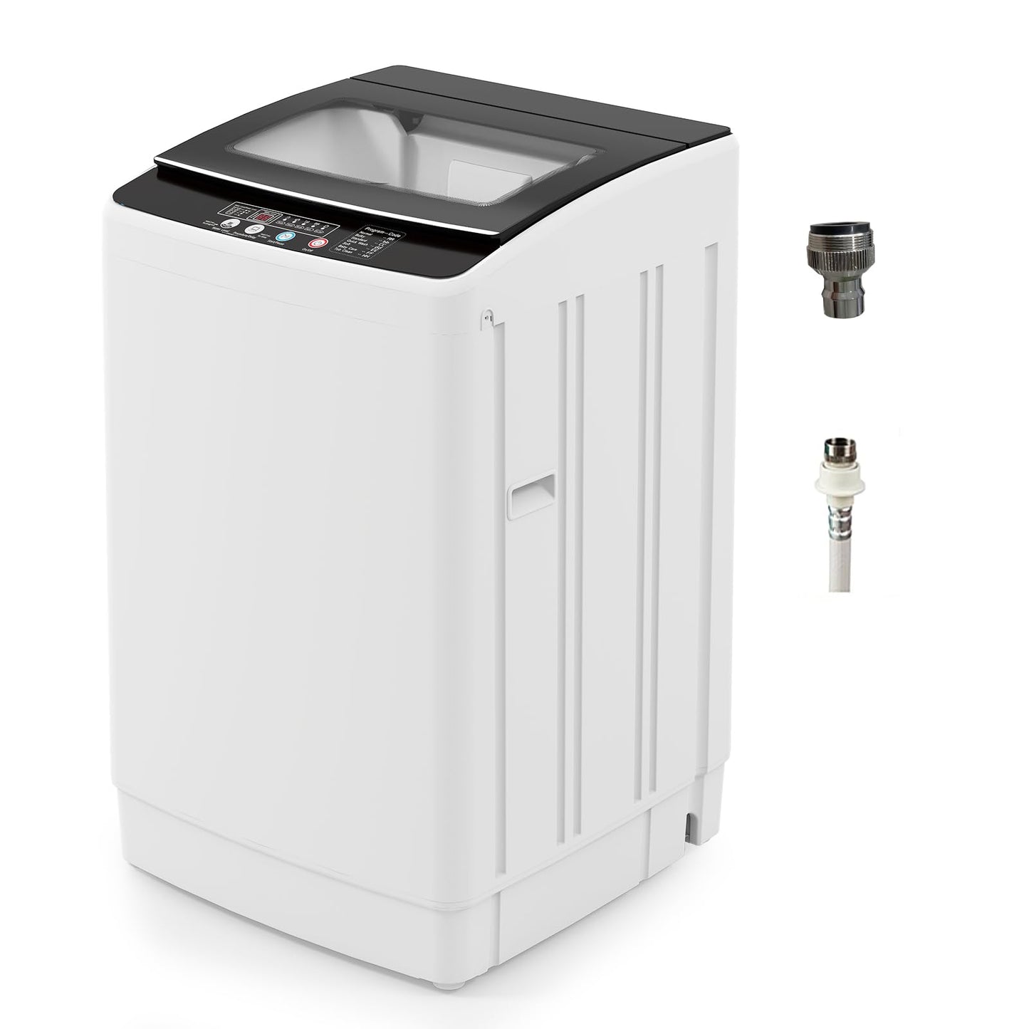 VCJ Portable Washing Machine, 35 LBS Large Capacity Full-Automatic Portable Washer with 12 Wash Cycles, 8 Water Levels & 24H Delay, Compact Electric Laundry Washer for Apartment, Dorms,RVs