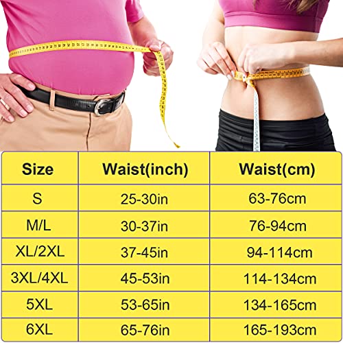 PAZAPO Back Brace Lumbar Support Belt for Lower Back Pain Relief - Waist Belt for Men and Women - Plus Size Back Brace for Sciatica, Herniated Disc,Black,6XL(Waistline:65-76 Inch)