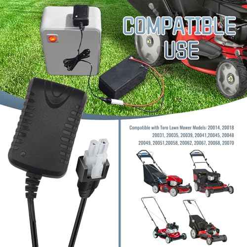 136-9126 Battery Charger - by Huthbrother, Compatible with Toro 22" Lawn Mower Battery Charger, Replaces 114-1588, 104-7401, Fits Battery 106-8397 105-6845 104-7682 104-7903 115-1304 (12V)