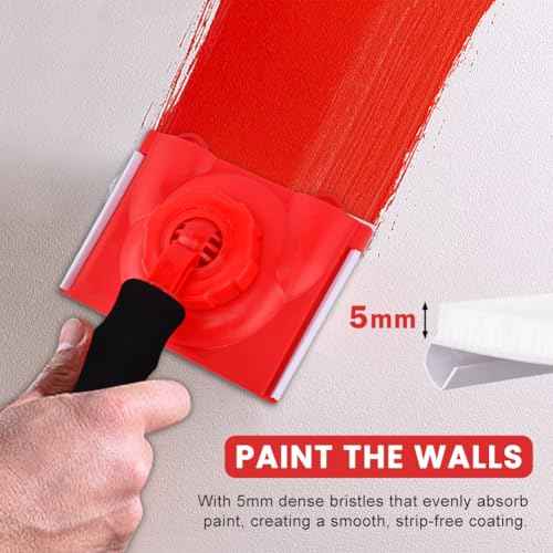 Paint Edger Trimmer with 2 Replacement Pads,Paint Edgers Tool,Walls & Ceilings Pad Painter,Paint Pad Applicator,Edge Trimmer & Paint Edger Tool for Home Wall Painting