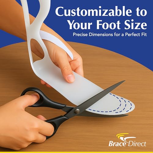 Brace Direct Semi-Rigid Leaf Spring AFO for Foot Drop - Lightweight Posterior Ankle-Foot Orthosis - Trimmable Fit (Women’s Right)