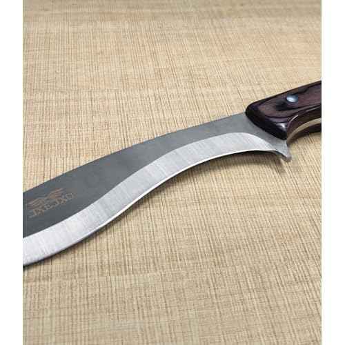 JXE JXO 13.2" Machete, Full Tang Machete for Cutting Trees Heavy Duty, 1065 High Manganese Steel with Nylon Sheath for Yard Work, Bushcraft and Outdoor