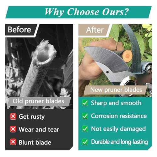 2 Pcs Hand Pruner Replacement Kit (2/3-1) for Felco Pruners Models: F2, F4 &F11 - Spare Blade, Spring & Adjustment Key for Garden Pruning Shears & Bypass Clippers
