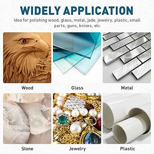 Felt Polishing Buffing Wheel Set for Dremel Rotary Tool - 80Pcs Wool Felt Polishing Pad Wheel with 1/8" Shank, for Watch & Jewelry Polishing Kits