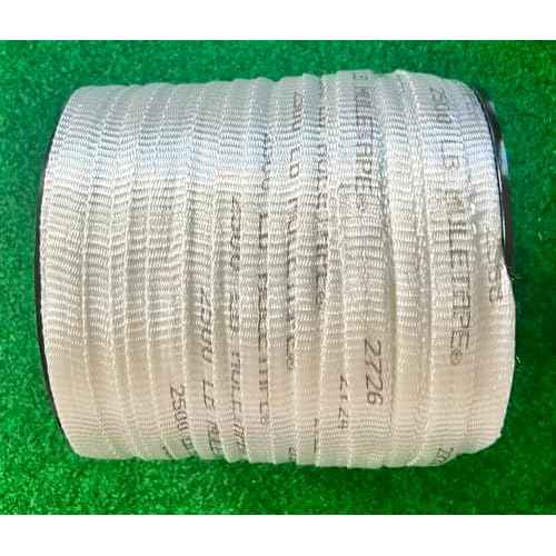 3/4" x 600ft Polyester Pull Tape - 2500LB Tensile Strength Mule Tape, Heavy Duty Webbing for Tie-Downs & Pulling - Made in USA (Misprinted Markings)