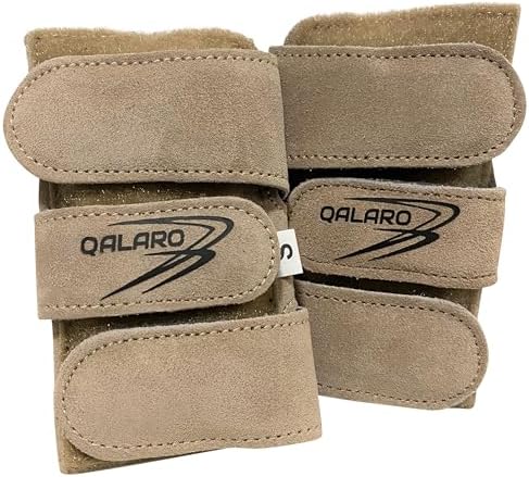 Suede Wrist Supports (Pair) with Bag | Gymnastics, Acrobatics, Cheer Adjustable Wrist Guards | Wrist Injury Prevention | Wrist Support Brace Hand Wraps
