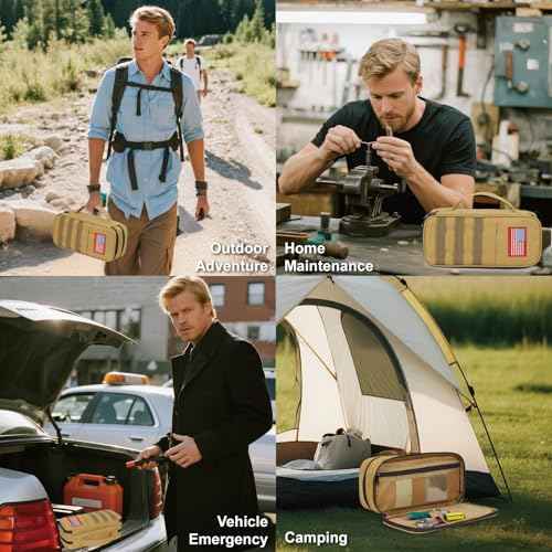 ATRIPACK Tactical Tool Bag for Men,Wide Mouth Tool Pouch with Water-Resistant, Multi-purpose Range Bags with Zipper Handle,Heavy Duty Small Tool box organizer for Repairman, Carpenters, Handyman