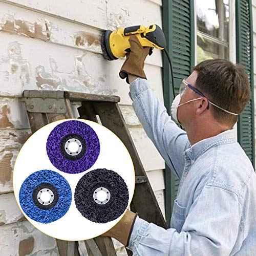 12 Pack 4-1/2" x 7/8" Strip Discs Stripping Wheel Fit Angle Grinder Clean and Remove Paint Coating Rust Welds Oxidation