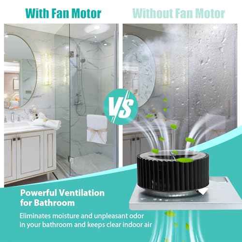 S97015162 Fan Motor Assembly Compatible with Broan NuTone Bathroom Exhaust Fans with 8" x 8-1/4" Housing, for 678-G/2678F-A, 683-C, 770RLTK, 676-D, 763N, 684-D Fans (110 CFM / 4 Sones)