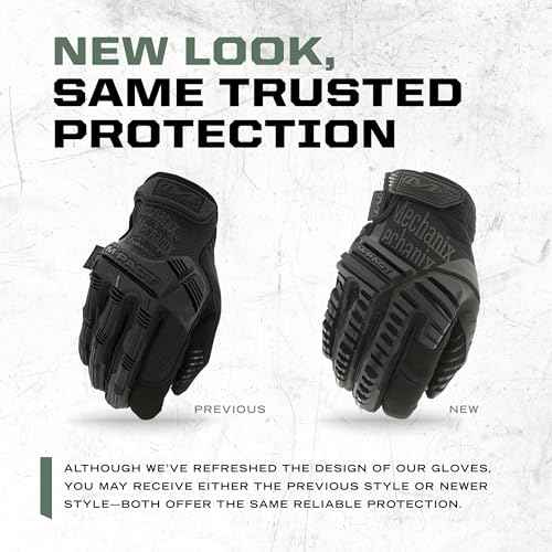 Mechanix Wear: M-Pact Covert Tactical Gloves with Secure Fit, Touchscreen Capable Safety Gloves for Men, Work Gloves with Impact Protection and Vibration Absorption (Black, Large)