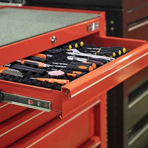 DECOHS 3 Pcs Toolbox Organizer Foam Inserts Sheets, 30 x 22 Inch Non-Slip Tool Drawer Liners, Foam Tool Box Liner for Drawer Box Cases Cabinet Workbench