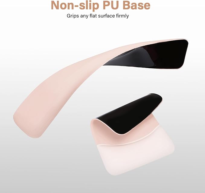 MOSISO Wrist Rest Support for Mouse Pad&Keyboard Set, Rectangular Ergonomic Mousepad Non-Slip Base Home/Office Pain Relief&Easy Typing Pad with Neoprene Cloth&Raised Silicone Lining, Apricot